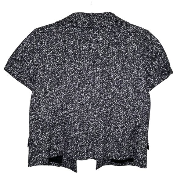 Theory NWT Rarias Tweedy Short Sleeve Blazer in Uniform Dot Size 12 NWT - Picture 5 of 10